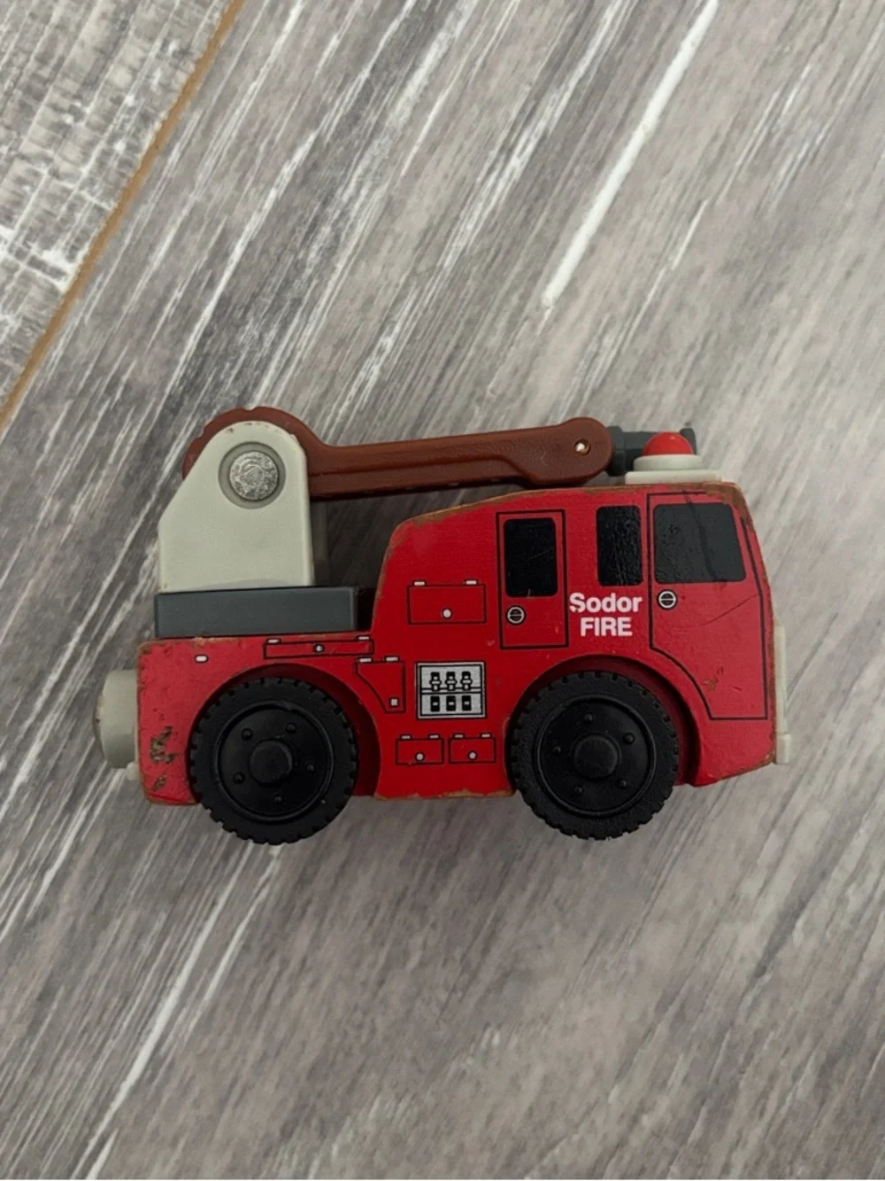 Wooden Sodor Fire Truck Hook & Ladder - Thomas & Friends